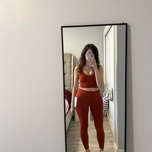 Lululemon Autumn Rust Align Set sz 6 leggings sz 4 top